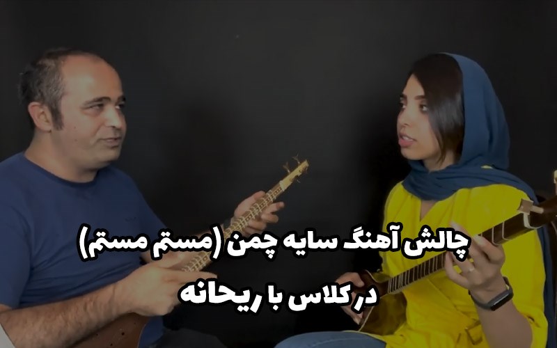 چالش آهنگ سایه چمن (مستم مستم)- در کلاس سه تار با ریحانه